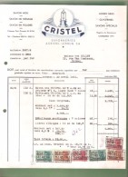 Facture- Savonneries A. CRISTEL-LEBRUN S.A.- Gosselies  - 1949 - Savon - Profumeria & Drogheria