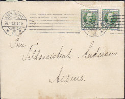 Denmark KURSUSFORENINGEN Statens LÆRERHØJSKOLE TMS Cancel KJØBENHAVN Ø. 1910 "Petite" Cover Brief To ASSENS (2 Scans) - Storia Postale