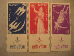 Yvert Nº50/2 Cat. 2008: 8 Eur With Tab ** Unhinged ISRAEL - Neufs (avec Tabs)