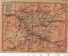 VP4535 - Carte Postale Télégraphique , Téléphonique & Des Chemins De Fer Du Dépt De LOT ET GARONNE - Other & Unclassified