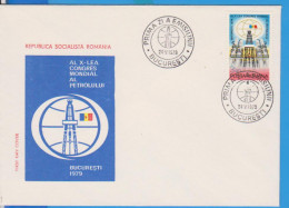 WORLD PETROLEUM CONGRESS ROMANIA FDC - FDC