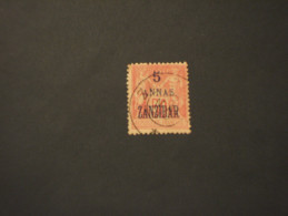 ZANZIBAR - 1896/900 ALLEGORIA 5 Su 50 - TIMBRATO/USED - Used Stamps