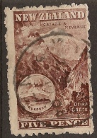 NZ 1898 5d Otira P11 Wmk SG 311 U #UG61 - Gebraucht