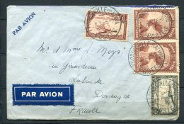 Belgian Congo 1935 - Air Mail Cover Leopoldville To Lalinde France - Brieven En Documenten