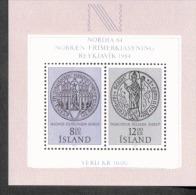 Island Block 5 Briefmarkenausstellung NORDIA 84 ** MNH Postfrisch Neuf - Blokken & Velletjes
