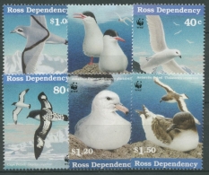 Ross-Gebiet 1997 Seevögel Der Antarktis Möwe Sturmvogel 46 + 49/53 Postfrisch - Unused Stamps
