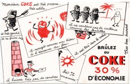 Buvard Brûlez Du Coke, 30% D'économie. - C