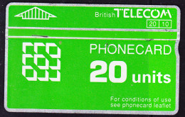 Großbritannien Great Britain Grande-Bretagne -  Britsh TELECOM Phonecard 20 Units - Gebraucht Used - BT Edición Definitiva