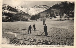 CPA COL DE MAURE. Près Seyne Les Alpes, Sports D'hiver, Skieurs, 1938. - Ohne Zuordnung