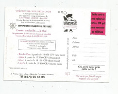 Cp , Carte Com. , Publicité , NOUVELLE CALEDONIE , Nouméa , Compagnie Maritime Des Iles , 2 Scans - Advertising