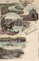 Gruss Aus Den Vier Waldstädten - Farbige Litho - Laufenburg, Säckingen, Waldshut, Rheinfelden - Laufenburg 