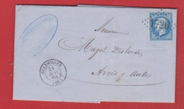 Lettre De Guebwiller  --  Pour Arci Sur Aube   --  24 Mai 1864   -- - 1849-1876: Classic Period
