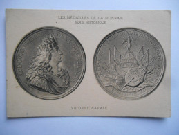 CPA "Les Médailles De La Monnaie - Série Historique - Victoire Navale" - Monnaies (représentations)