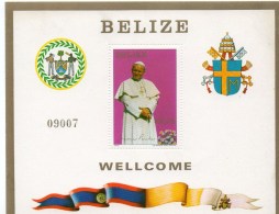 Belize 1983 Visita Di Papa Giovanni Paolo II - Belize (1973-...)