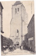 CELLES -    L'Eglise. Belle Carte Animée . Jour De Marché. - Celles-sur-Belle