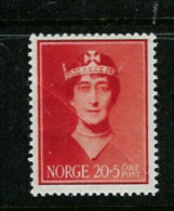 Norway Norge 1939 Helping Fonds - Queen Maud 20 + 5 øre Red- Mi 205, Unused - Neufs