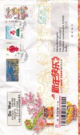 Cina 2016 - Busta Racc. X L´Italia Affrancata Con 4 Stamps - Storia Postale