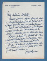 209632 / LETTER "  Hôtel De Superbagnères LUCHON " TELEPHONE 41 " - France Frankreich Francia - Sports & Tourisme