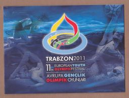 AC  - TURKEY PORTFOLIO FDC - TRABZON 2011 EUROPEAN YOUTH OLYMPIC FESTIVAL 23 JULY 2011 - Blocks & Sheetlets