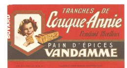 Buvard VANDAMME Tranches De Couque Annie Fondant Moelleux Pain D'Epices VANDAMME - Pain D'épices