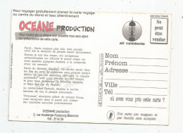 Cp , Carte Com. , Publicité , NOUVELLE CALEDONIE , Nouméa , OCEANNE Production ,  2 Scans - Advertising