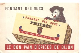 Buvard PHILBEE Le Bon Pain D´Epices De Dijon Fondant Des Ducs - Gingerbread