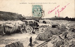 SAINT-CHERON VUE GENERALE DE LA GRANDE CARRIERE P.M. 1 ER PARTIE - Saint Cheron