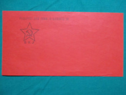 Political Paper Flag-Alliance Communists Of Yugoslavija-SKJ- Workers Of The World Unite!24x13cm - Flaggen