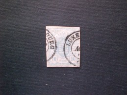 STAMPS LUSSEMBURGO 1859 STEMMA 10 CENT BLUE CHIARO N. 6 (YVERT) - 1859-1880 Coat Of Arms