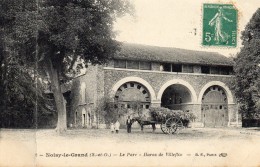 CPA  -  NOISY - Le - GRAND   (93)    Le Parc  -  Haras De Villeflix    ( Attelage) - Noisy Le Grand