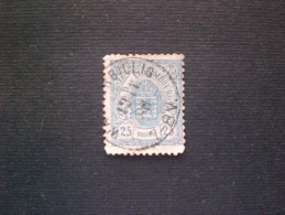 STAMPS LUSSEMBURGO 1880 STEMMA 25 CENT BLUE. 45 (YVERT) - 1859-1880 Wappen & Heraldik