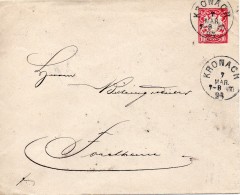 Allemagne Bavière Entier Postal 1894 - Andere & Zonder Classificatie