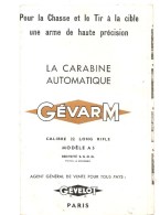 Notice D'entretien De La Carabine Automatique GévarM Calibre 22 Long Rifle Modèle AS - Material Und Zubehör