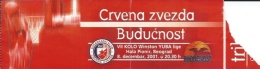 Sport Match Ticket UL000324 - Basketball: Crvena Zvezda (Red Star) Belgrade Vs Buducnost: 2001-12-08 - Match Tickets