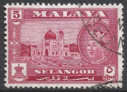 Selangor(Malaysia). 1961-62 Sultan Salahuddin Abdul Aziz. 5c Used. SG 132 - Selangor