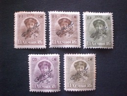 STAMPS LUSSEMBURGO 1909 SERVICE - Service