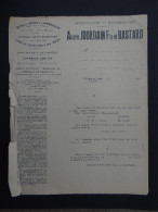 NOIRMOUTIER 1920 / Importation - Exportation Amaris JOURDAIN & BASTARD / Facture 1920 / Sels Marins Charbons Bois Bière - Altri & Non Classificati