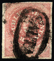 GJ.10, 5c. Without Accent, Dull Rose, With Cloud Cancel Of Salta In Black Almost Complete, Minor Defects, Low... - Oblitérés