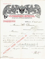 Brief 1911 - WIEN - C. ANGERER & GÖSCHL - Photochemigraphen - Hofkunstanstalt - Autriche