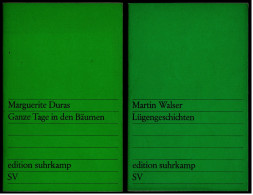 2 X Suhrkamp Bücher : Martin Walser : Lügengeschichten  -  Marguerite Duras : Ganze Tage In Den Bäumen - Autores Alemanes