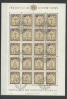 LIECHTENSTEIN,  OFFICIALS SET IN SHEETS 1976, U - Dienstzegels