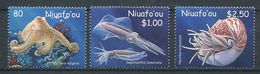 160 NIUAFO OU 2002 - Faune Marine Cephalopode  (Yvert 296/98) Neuf ** (MNH) Sans Charniere - Tonga (1970-...)