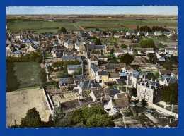 Neuvy Le Roi . Indre Et Loire . 4 Gdes Dentelées : Vue Générale, La Place Et L'Hôtel Au Boeuf Couronné, Neuvy Le Roi - Neuvy-le-Roi