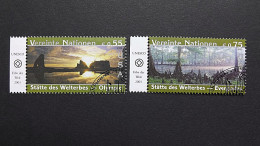 UNO-Wien 397/8 Oo/ESST, UNESCO-Welterbe: Vereinigte Staaten Von Amerika: Nationalpark Olympic, Nationalpark Everglades - Oblitérés