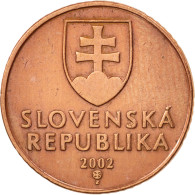 Monnaie, Slovaquie, 50 Halierov, 2002, TTB+, Copper Plated Steel, KM:35 - Slovakia