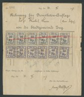 REVENUES Hospital Zug Tax 50r (x12) On 1897 Complete Document For More Images, Please Visit... - Altri & Non Classificati
