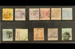 1876-83 Used QV Ranges On A Stock Card, All Different, Used (11) For More Images, Please Visit... - St.Cristopher-Nevis & Anguilla (...-1980)