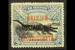 P.DUE 1902-12 12c Black & Dull Blue, SG D46, Very Fine Mint For More Images, Please Visit... - Borneo Del Nord (...-1963)