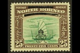 1947 25c Opt LOWER BAR BROKEN AT RIGHT Variety, SG 345b, Vfm For More Images, Please Visit... - Borneo Del Nord (...-1963)