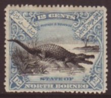 1897-1902 12c Black & Dull Blue P14½-15,SG 106b,fm,rough Perfs For More Images, Please Visit... - Borneo Del Nord (...-1963)